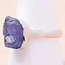 Tanzanite raw ring silver Ag 925 LOT238