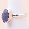 Tanzanite raw ring silver Ag 925 LOT241