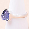 Tanzanite raw ring silver Ag 925 LOT242