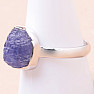 Tanzanite raw ring silver Ag 925 LOT243