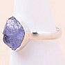 Tanzanite raw ring silver Ag 925 LOT244