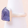 Tanzanite raw ring silver Ag 925 LOT246