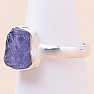 Tanzanite raw ring silver Ag 925 LOT247