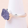 Tanzanite raw ring silver Ag 925 LOT249