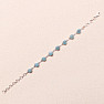 Aquamarine bracelet silver Ag 925 B25