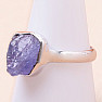 Tanzanite raw ring silver Ag 925 LOT254