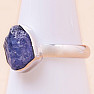 Tanzanite raw ring silver Ag 925 LOT258