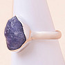 Tanzanite raw ring silver Ag 925 LOT259