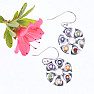 Star chakra earrings filled with Ag 925