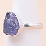 Tanzanite raw ring silver Ag 925 LOT266