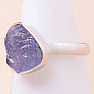 Tanzanite raw ring silver Ag 925 LOT268