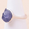 Tanzanite raw ring silver Ag 925 LOT270