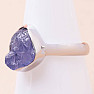 Tanzanite raw ring silver Ag 925 LOT273