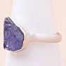 Tanzanite raw ring silver Ag 925 LOT274