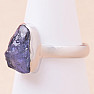 Tanzanite raw ring silver Ag 925 LOT275