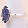 Tanzanite raw ring silver Ag 925 LOT280