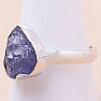 Tanzanite raw ring silver Ag 925 LOT281