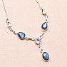 Labradorite necklace silver Ag 925 28270