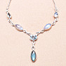 Labradorite necklace silver Ag 925 28273