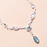 Labradorite necklace silver Ag 925 28273