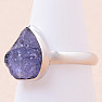 Tanzanite raw ring silver Ag 925 LOT283