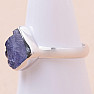 Tanzanite raw ring silver Ag 925 LOT285