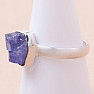 Tanzanite raw ring silver Ag 925 LOT286