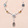 Labradorite necklace silver Ag 925 28749