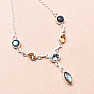 Labradorite necklace silver Ag 925 28749