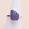 Tanzanite raw ring silver Ag 925 LOT288