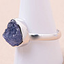 Tanzanite raw ring silver Ag 925 LOT289