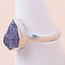 Tanzanite raw ring silver Ag 925 LOT290