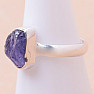 Tanzanite raw ring silver Ag 925 LOT291