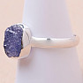 Tanzanite raw ring silver Ag 925 LOT292