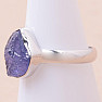 Tanzanite raw ring silver Ag 925 LOT295