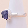 Tanzanite raw ring silver Ag 925 LOT297