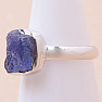 Tanzanite raw ring silver Ag 925 LOT299