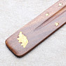 Wood incense stick holder with elephant