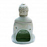 Aroma lamp ceramic Buddha light green