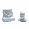 Aroma lamp ceramic Buddha light blue