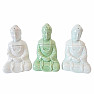 Aroma lamp ceramic Buddha light blue