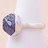 Tanzanite raw ring silver Ag 925 LOT309