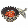 Metal incense burner Lotus flower color bronze