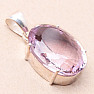 Amethyst Rose de France pendant silver Ag 925 P311