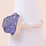 Tanzanite raw ring silver Ag 925 LOT311