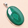 Malachite pendant silver Ag 925 P3114