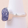 Tanzanite raw ring silver Ag 925 LOT312