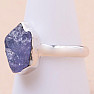 Tanzanite raw ring silver Ag 925 LOT316