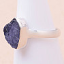 Tanzanite raw ring silver Ag 925 LOT317