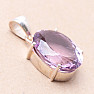 Amethyst Rose de France pendant silver Ag 925 P320